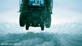 Russian Kamaz Truck Sends a Snow Jump