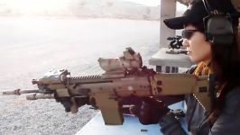 شلیک های دیدنی یک زن ستوان آمریکائی اسلحه Scar Heavy 308