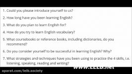 Interview with Successful English Learners  LELB Society