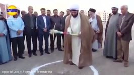 آیین کلنگ زنی مسجد امام محمدباقرع در قشم