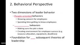 Organizational Behavior Leadership