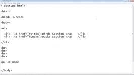 HTML Tutorial for Beginners  06  Creating links within same web page