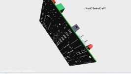 3D view of a PCB design Electronic Circuit proteus professional software