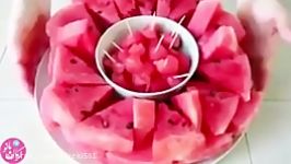 برش هندوانه بسیار جالب How to slice a watermelon 