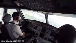 Time laps Landing for Airbus 320