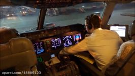 Lufthansa Cargo MD 11F full cockpit flight to New York JFK AMAZING