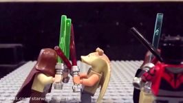 Lego Obi wan kenobi and qui gon Jin vs darth jar jar