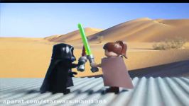 LEGO Star Wars Qui Gon vs. Darth Maul with Blue screen