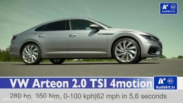 2017 Volkswagen Arteon 2.0 TSI 4MOTION 280 PS  0 100 kmh 0 60 mph Tachovideo Beschleunigung