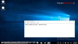 قابلیت مانیتورینگ در ویندوز 10reliability monitor