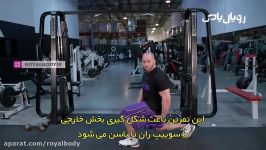 آموزش حرکات بدنسازی  قدم برداشتن همراه لانج قیچی