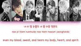 BTS  Blood Sweat and Tears Lyrics