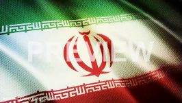 فوتیج کلوزاپ واقعگرایانه پرچم کشور ایران