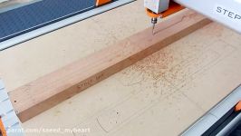 Milling a Red Special Guitar Neck Upper Side on a Stepcraft 2840 CNC Machine