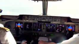 MD 11 Cockpit View  Landing in Miami Martinair Cargo