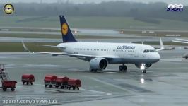 Lufthansa A320neo WORLDS FIRST  massive engines