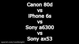 Test video Sony ax53 vs iPhone 6s vs Canon 80d vs Sony a6300