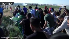 Tear gas vs rocks At least one injured as IDF clash with protesters in northern Gaza