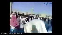 در مكه اولین گروه زوار ایرانی كفش باران شدند