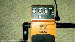 افکت گیتار الکتریک Behringer SF300 Super Fuzz