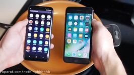 Samsung Galaxy S8+ vs iPhone 7 Plus Boiling Hot Water Test