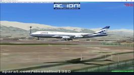 فرود بویینگ 747 در تهران شبیه ساز پروازقسمت 3 مشهد