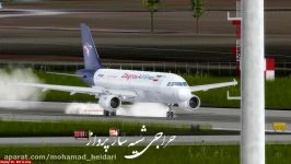 دیدنی ترین فرود ایرباس A319 هواپیمایی زاگرس