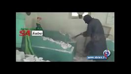 تخریب یک زیارتگاه به دست تروریست ها القاعده در سوریه
