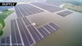 Aerial World’s largest floating solar plant up and running in China