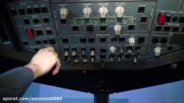 Flying Airbus A320 full flight video from the cockpit part 1  Baltic Aviation Academy