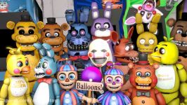 FNAF World Animatronics Reaction  FNAF SFM