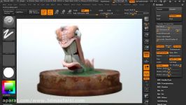 صفر تا صد زیبراش آموزش حجار روی تصویر وعکس Outputting images from ZBrush