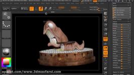 صفر تا صد زیبراش آموزش ساخت گل ابزار داینامش zbrush DynaMesh