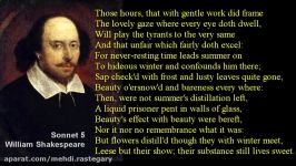 Sonnet 5 ~ William Shakespeare ~ with text