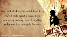 William Shakespeare  Sonnet 66  Tired Of With All These For Restful Death I Cry  Poetry Reading