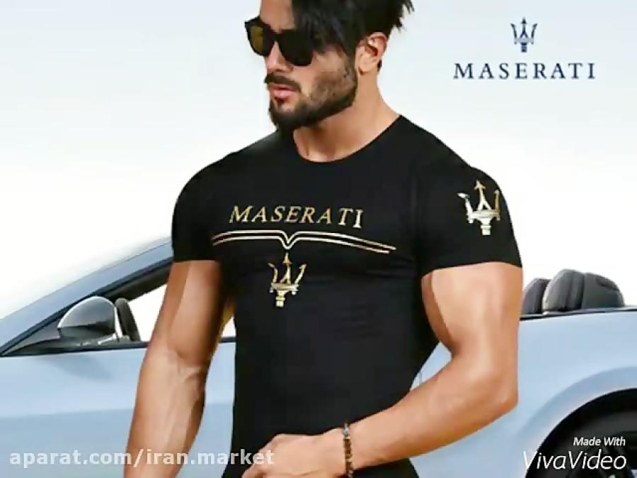 تی شرت مردانه طرح Maserati