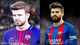 مقایسه فیس بازیکنان در pes2018 واقعیت