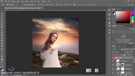 فتوشاپ CC Tutorial  فانتزی اثر غروب آفتاب  آموزش فتوش