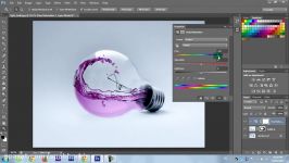 فتوشاپ CS6 Tutorial  آب عکس دستکاری لامپ