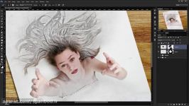 3D Sketch Drawing Effect  آموزش فتوشاپ   سپهبد