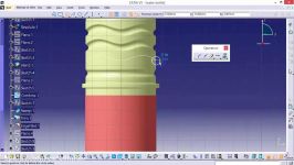 CATIA  how to design a water bottle  how to add a sticker on a bottle