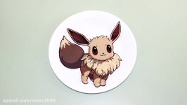 Making Pokemon Eevee Evolution Pancake Challenge ポケモン