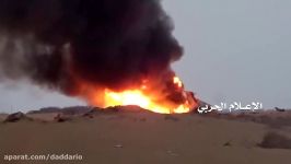 انهدام زره پوش ال سعود در صحراء میدی توسط انصارالله یمن