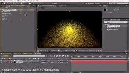 After Effects particles dust آموزش افترافکت استفاده ذرات برای ایجاد افکت گرد