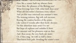 Sonnet 97 How like a winter hath my absence been