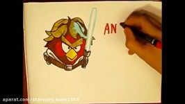 How To Draw Luke Skywalker Bird from Angry Birds Star Wars ✎ YouCanDrawIt ツ