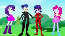 Equestria Girls LadyBug and Cat Noir Twilight Sparkle vs Chrysalis Coloring Book