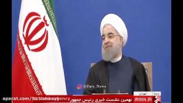 روحانی به سوال خبرنگاری درباره محمد خاتمی جواب نداد 