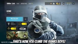 LOSING TO RANK UP  Rainbow Six Siege Ranked Highlights Operation Health