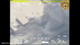 شکار خودروهای نظامی داعش توسط جنگنده های ارتش عراق